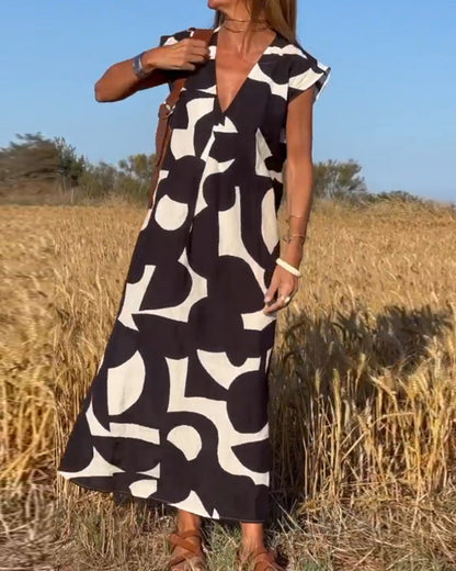 Relaxed Abstract Dress