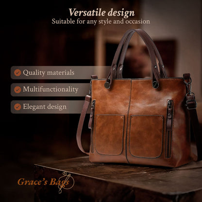 Ilse’s Timeless Elegance | Shoulder Leather Bag