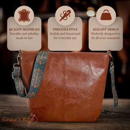 Chelsey’s Vintage Charm | Leather Shoulder Bag