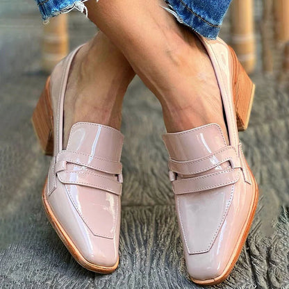 Pink Real Leather Loafer