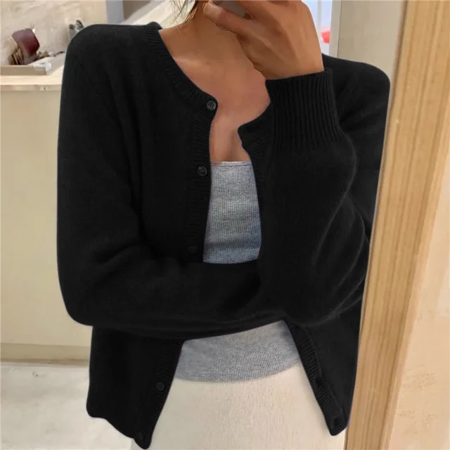 Women’s Winter Casual Long Sleeve Button Cardigan