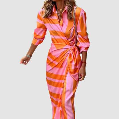 Elegant Striped Dress