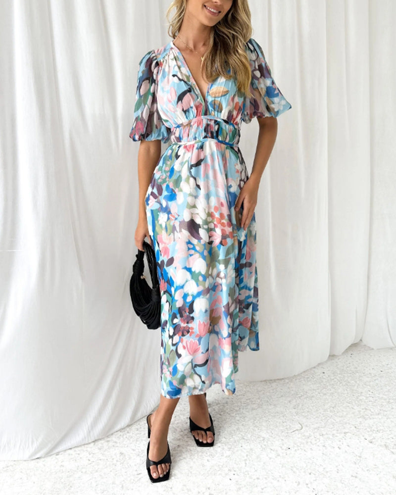 Celine | Feminine Floral Pattern Dress