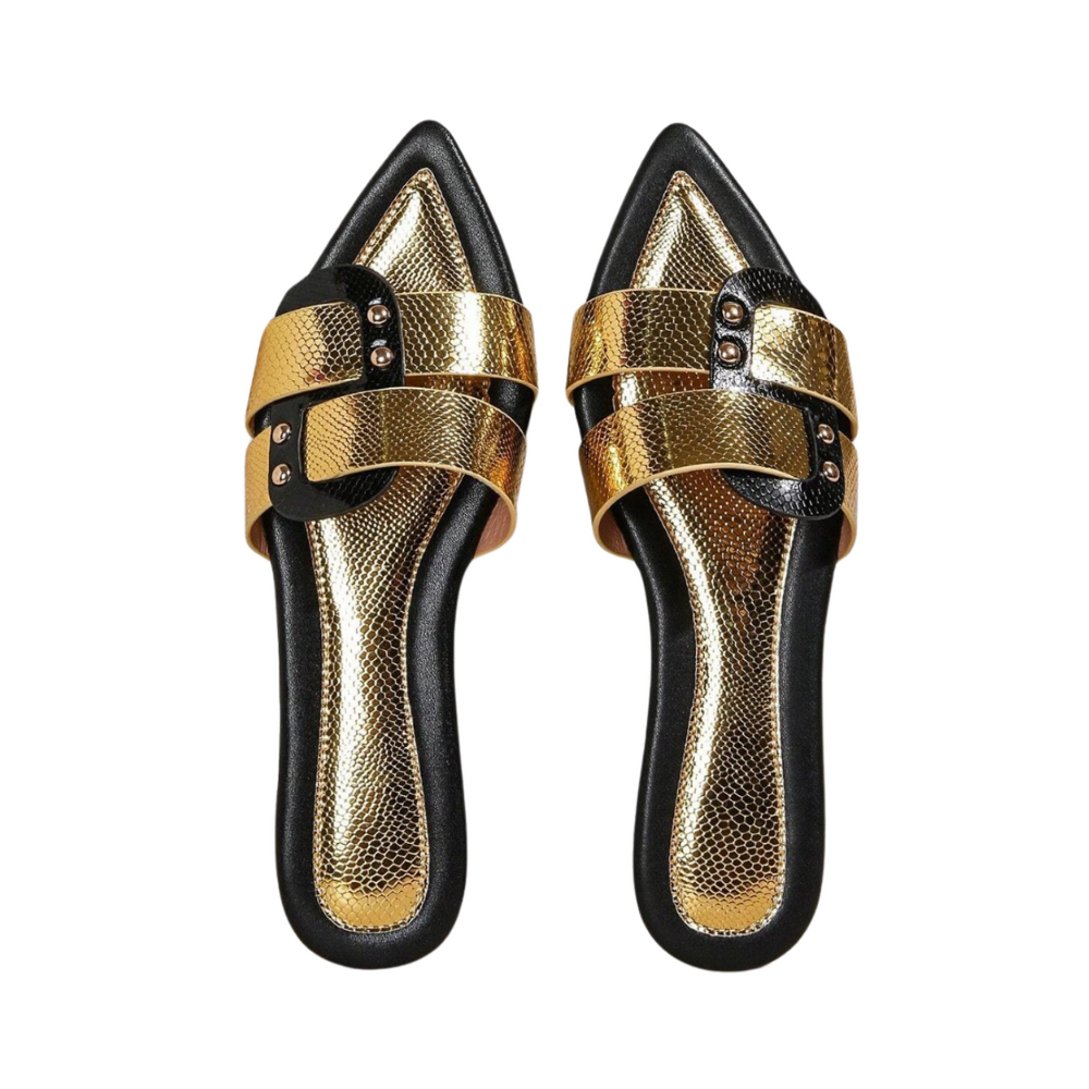 Sandalias planas puntiagudas elegantes Albara