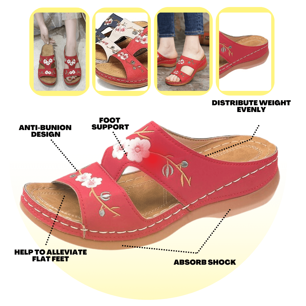 Sandalias ortopédicas de cuña Sienna