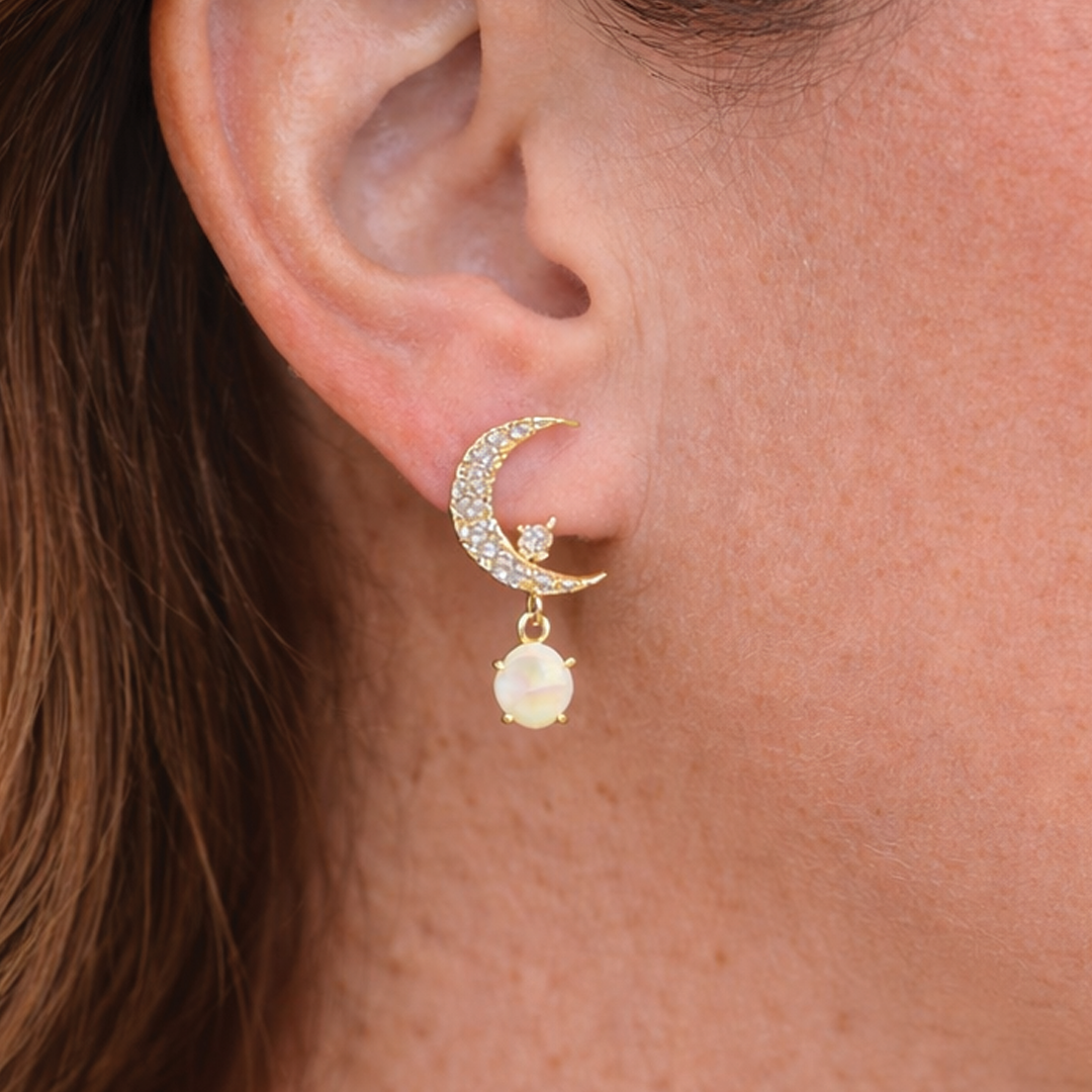 Aretes Luna y Estrella