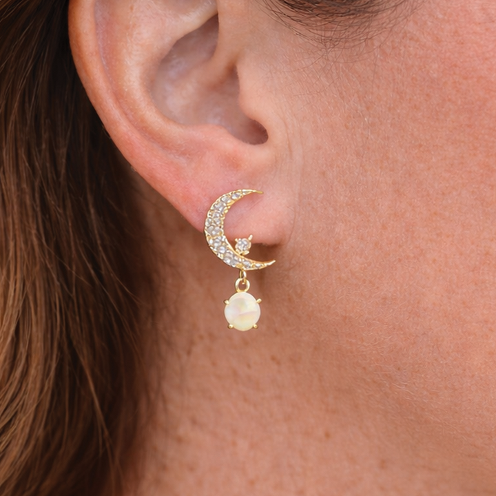 Aretes Luna y Estrella