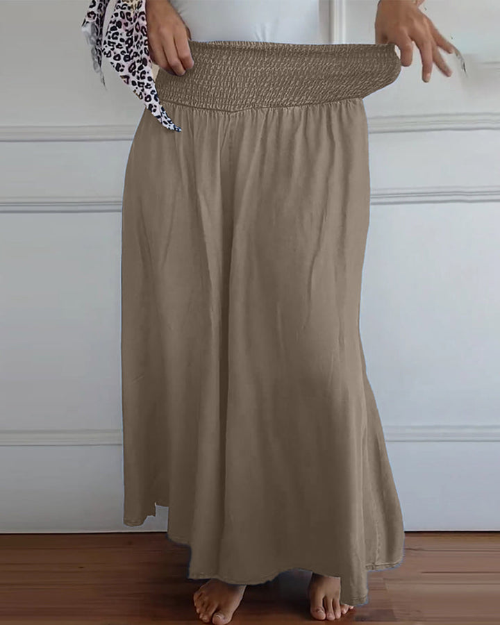 Pantalones cómodos de pierna ancha