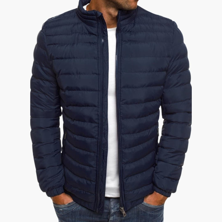 Chaqueta cálida de rayas cómoda