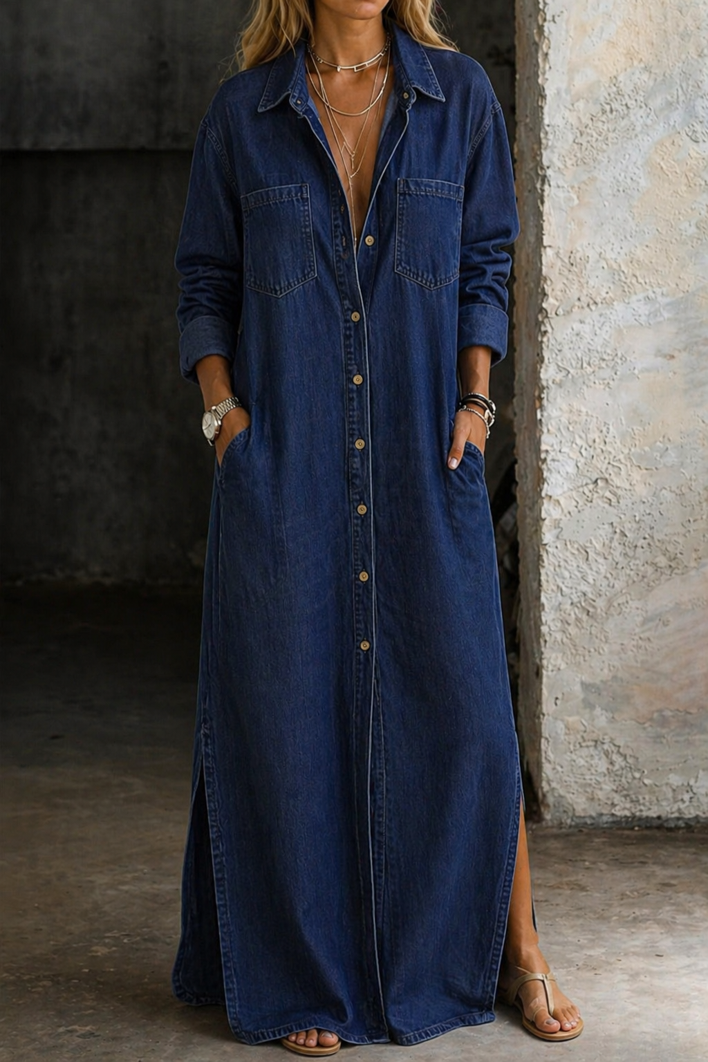 Delana | Dress with Buttons