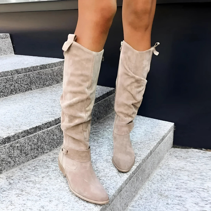 Skyler | Botas altas de ante elegantes