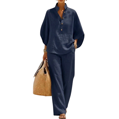 BIANCA | COTTON BAT-SLEEVE SET