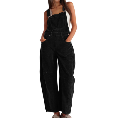 Stylish Barrel Wide Leg Overall Jumpsuit