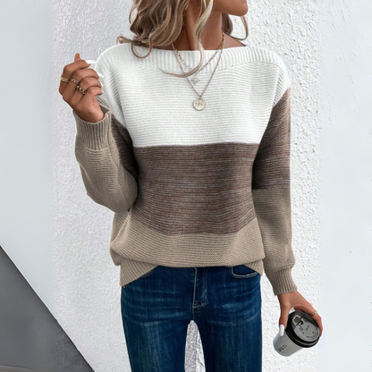 Elegant Patchwork Sweater