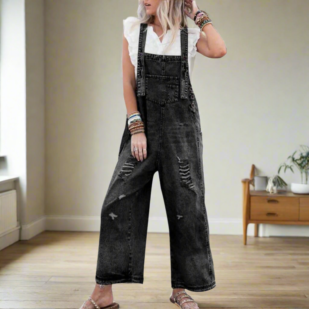 Vintage Wash Adjustable Jumpsuit