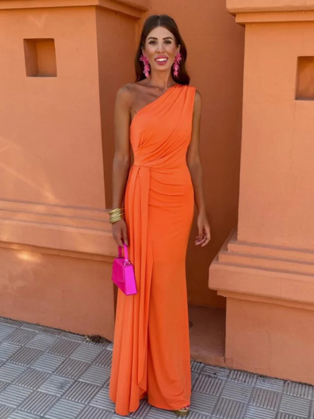 Asymmetric Maxi Dress