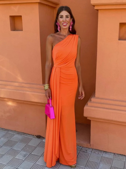 Asymmetric Maxi Dress
