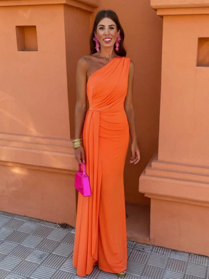 Asymmetric Maxi Dress
