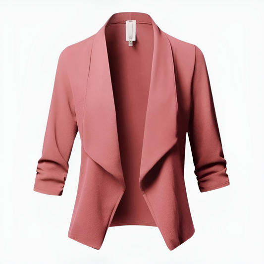 Blazer casual para mujer con frente abierto, para oficina
