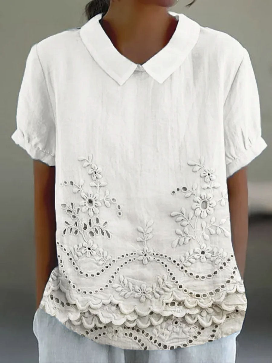 Floral Embroidered Shirt