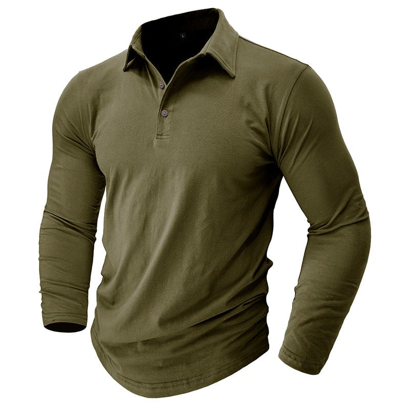 Polo de manga larga ajustado