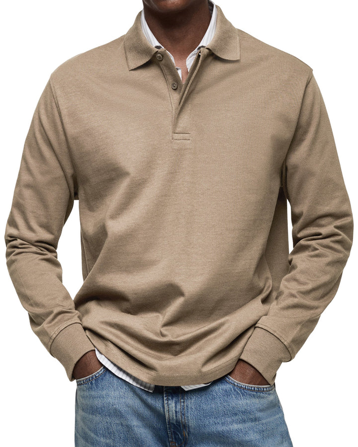 Classic Long Sleeve Polo Shirt