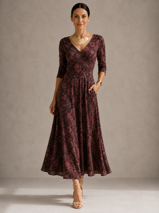 Kendal | Long Floral Dress