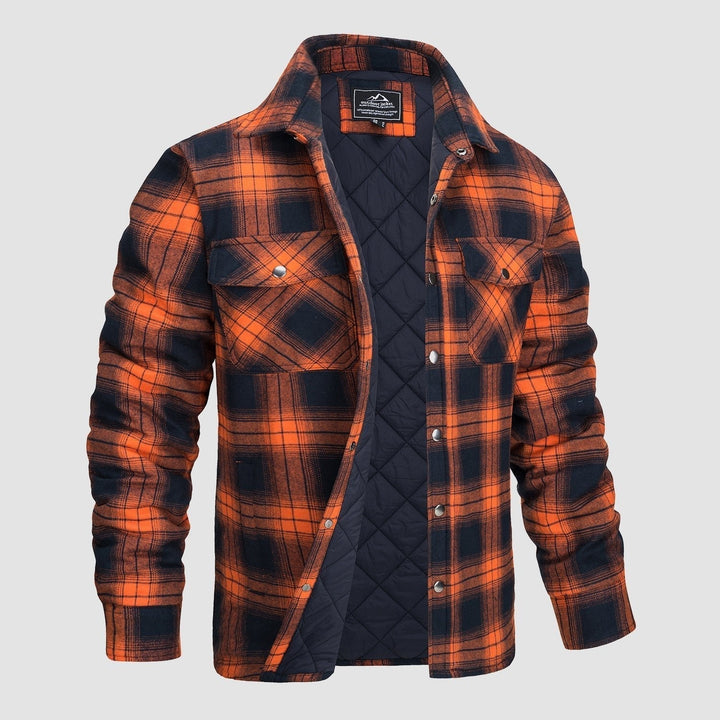 Chaqueta bomber a cuadros de diseño versátil
