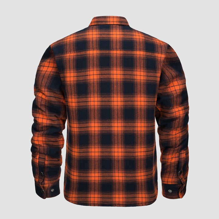 Chaqueta bomber a cuadros de diseño versátil