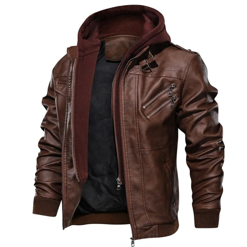 Chaqueta de cuero sintético