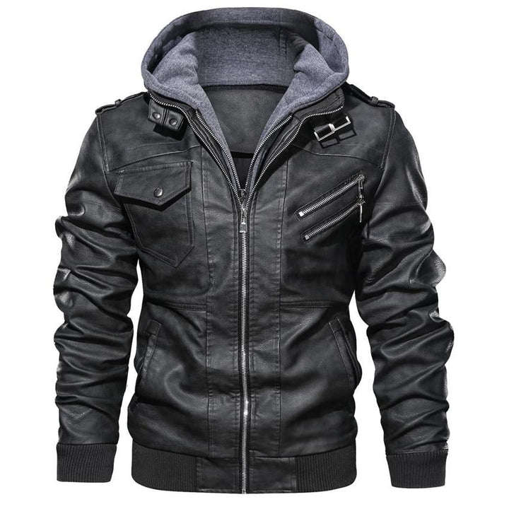 Chaqueta de cuero sintético