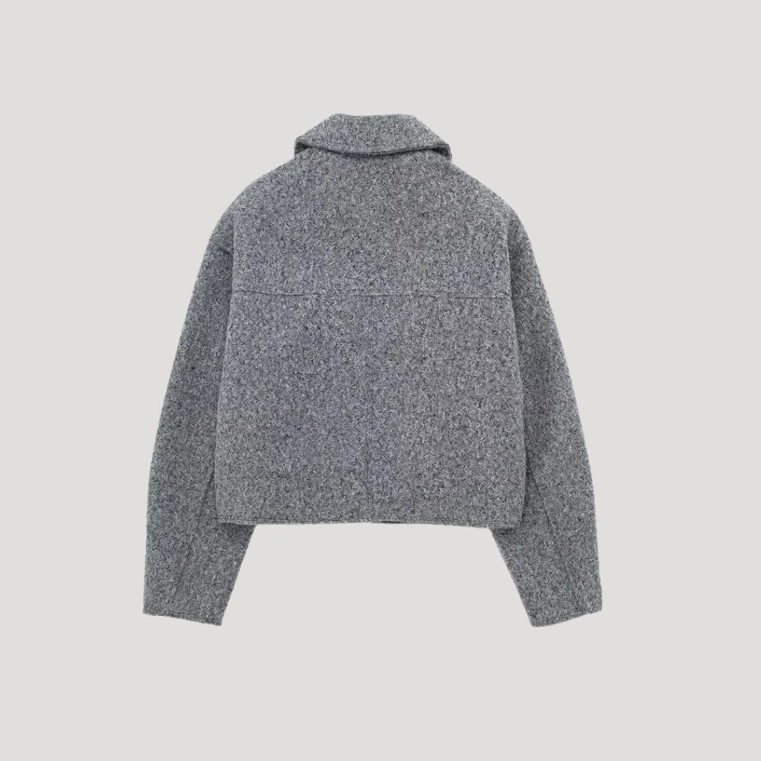 Winter Zip Front Cropped Women Jacket