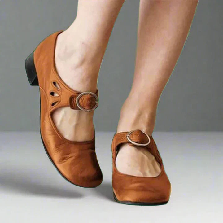 Zapatos de tacón Mary Jane ortopédicos cómodos