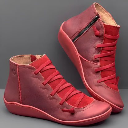 Women’s Lace-Up Zip Ankle Boots