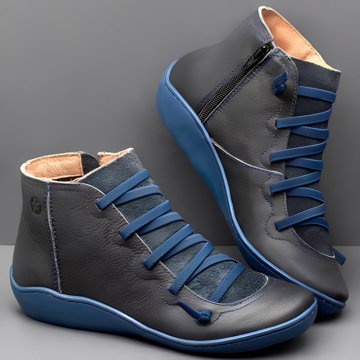 Women’s Lace-Up Zip Ankle Boots