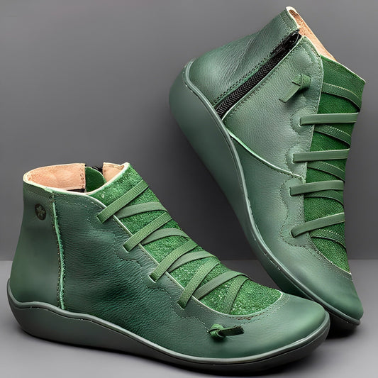 Women’s Lace-Up Zip Ankle Boots