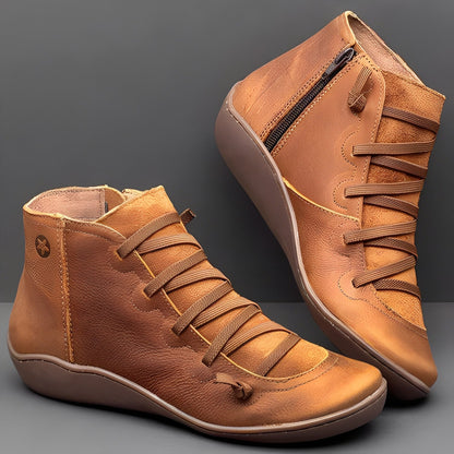 Women’s Lace-Up Zip Ankle Boots