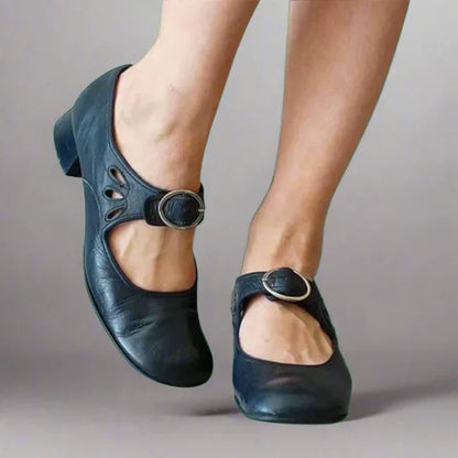Zapatos de tacón Mary Jane ortopédicos cómodos