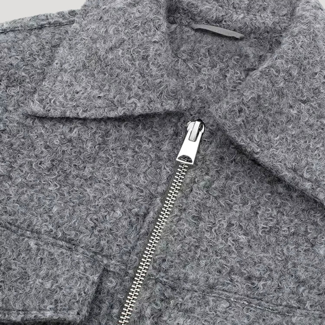 Winter Zip Front Cropped Women Jacket