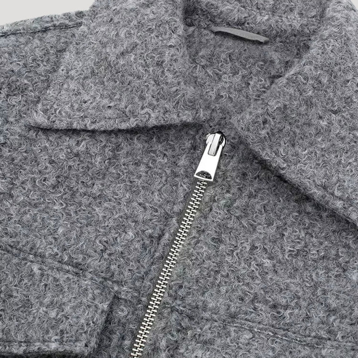 Winter Zip Front Cropped Women Jacket