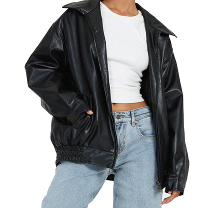 Chaqueta casual de moda para mujer de corte relajado