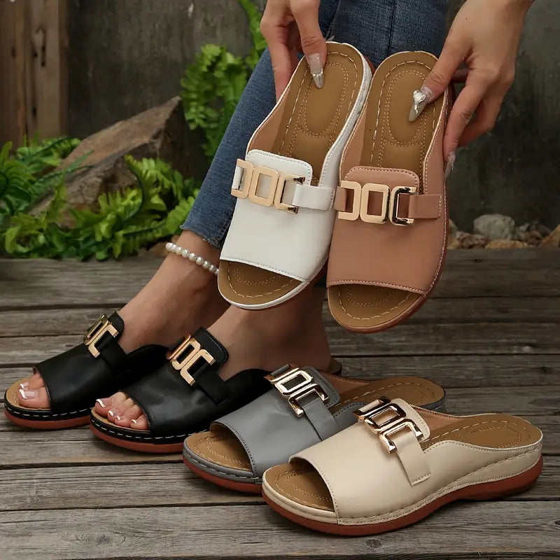 Lucerra - Strappy Sandals with Buckle