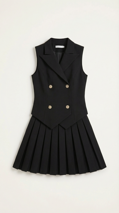 Minivestido con diseño de blazer