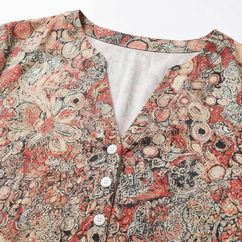 Lirenne™ – Flattering Floral Midi Dress with Pockets