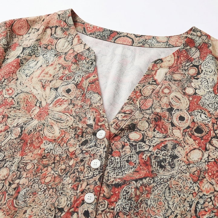 Lirenne™ – Vestido midi floral favorecedor con bolsillos