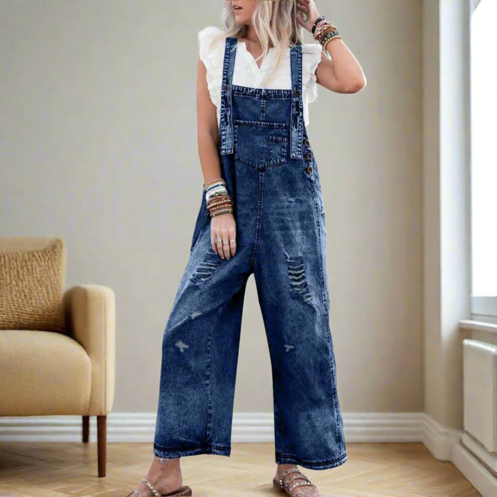Vintage Wash Adjustable Jumpsuit