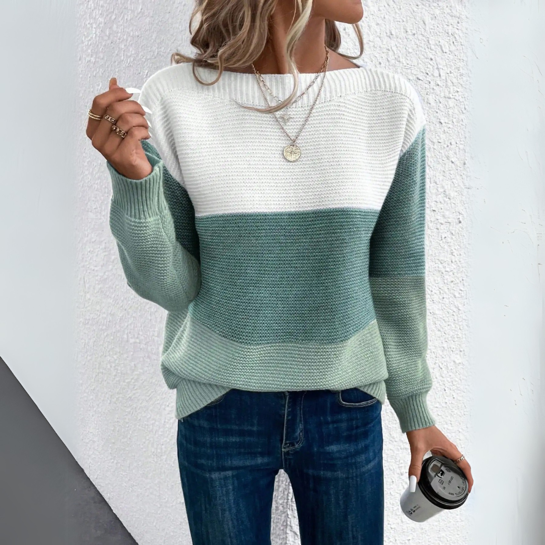 Elegant Patchwork Sweater