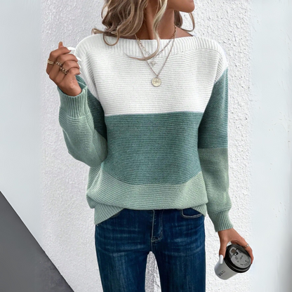 Elegant Patchwork Sweater
