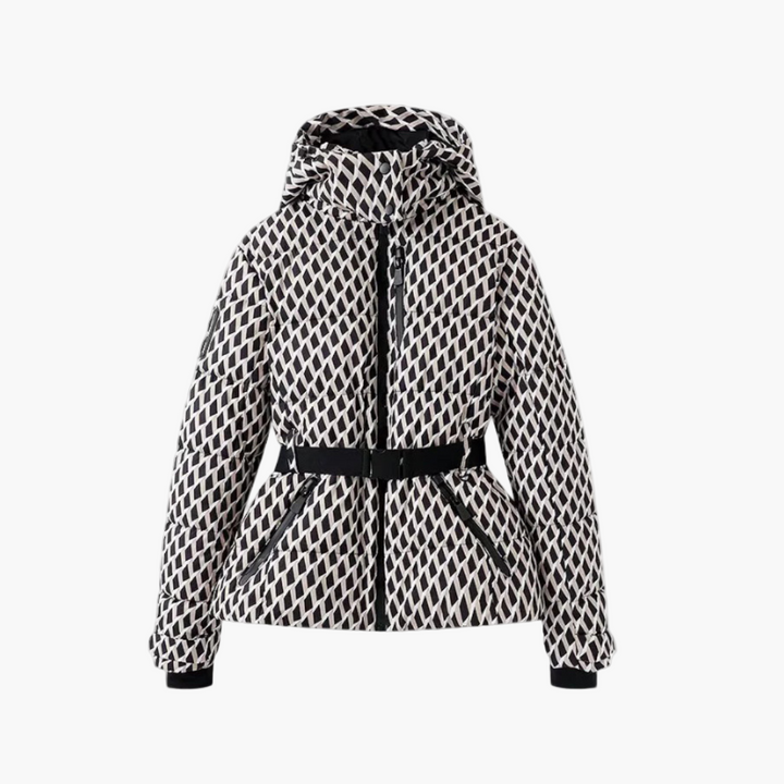 Women’s Quilted Belted Winter Hooded Coat