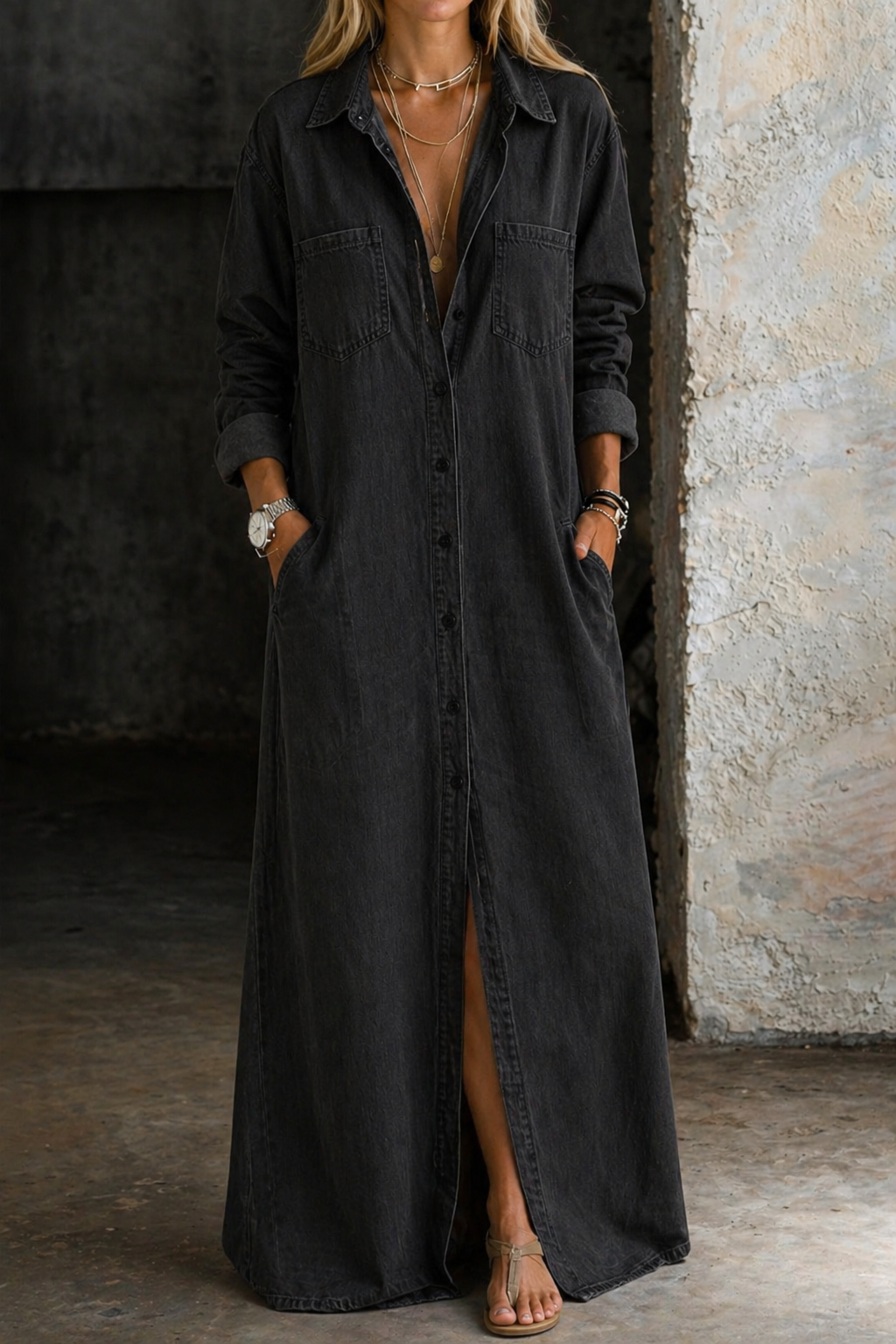 Delana | Dress with Buttons